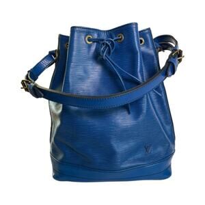 Authentic Louis Vuitton Blue Epi Noé Bucket Bag Made in France With Dust Bag